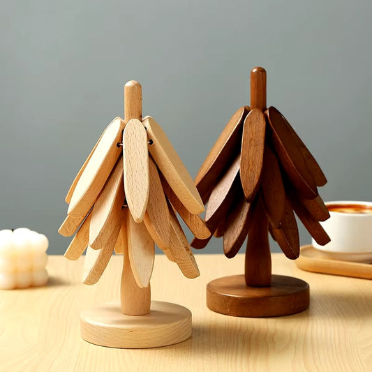 Dwellio™ Wooden Tree Dish Trivet